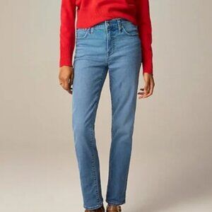 NWT J Crew Mid-Rise Slim Jean in '03 Super Stretch; Light Wash - Womens Size 28